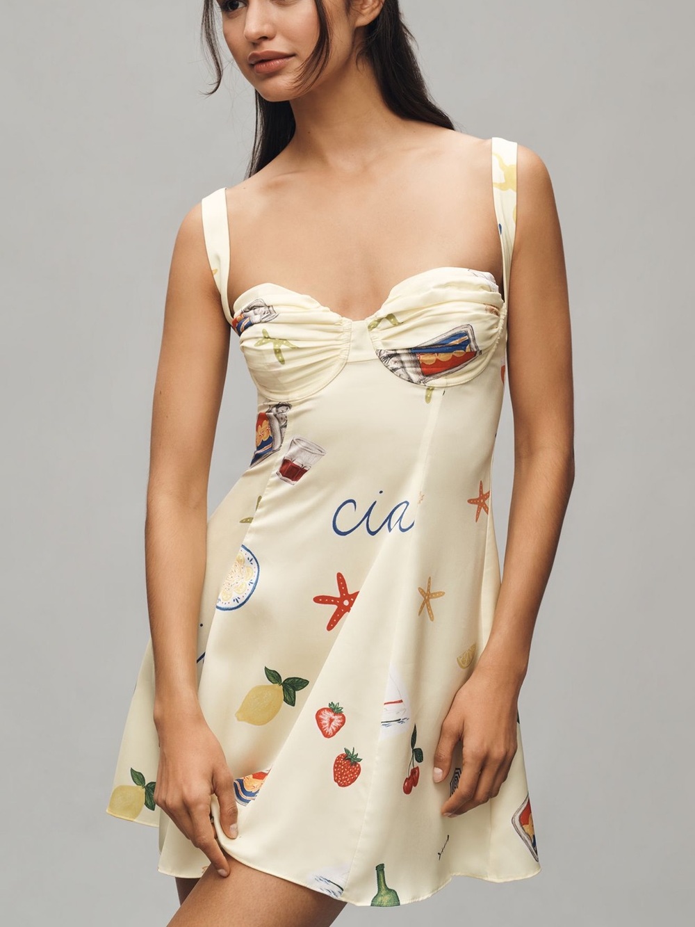 NET For Love & Lemons Ciao Underwire Slip Mini Dress SZ Med but more of a SM/MED